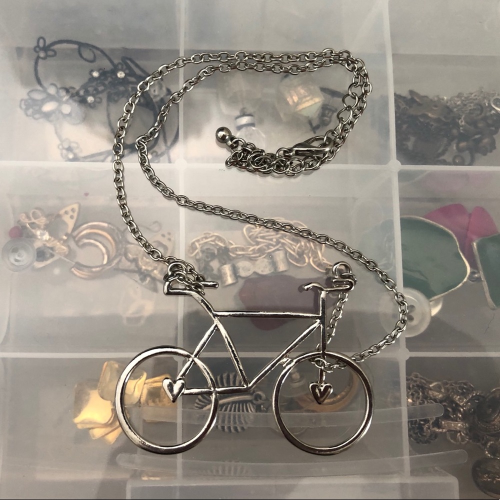 Vintage Bicycle Necklace